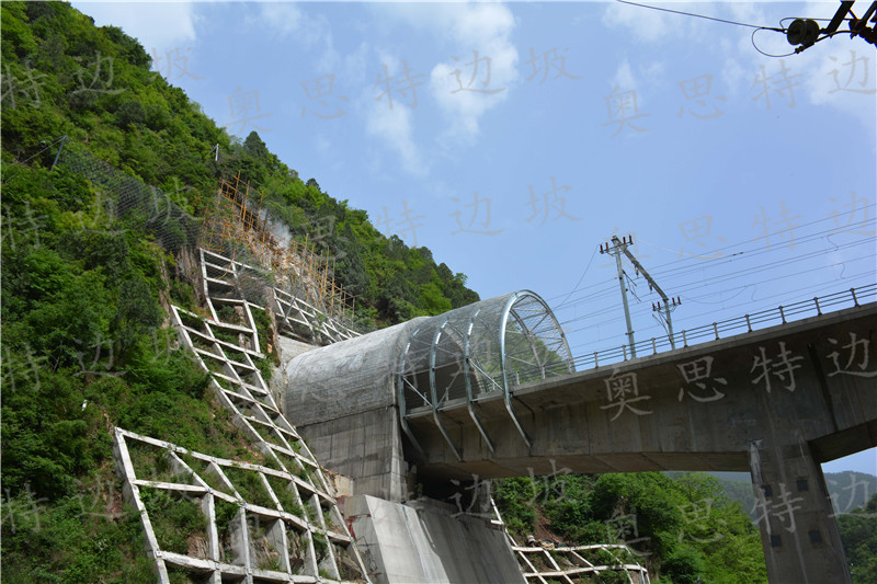 柔性棚洞 - 边坡防护工程,边坡防护网,柔性防护网,被动防护网,主动